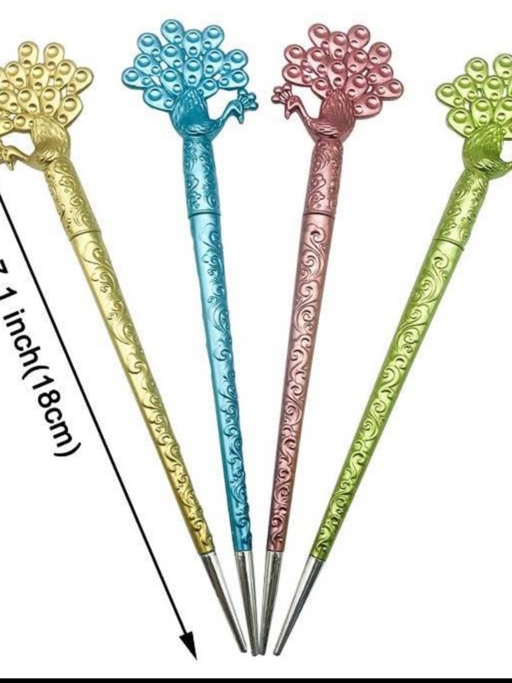 4pcs Peacock/Hairpin Pens